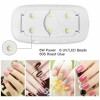 Unbranded Mini UV LED Lamp 6W Portable USB Charging Gel