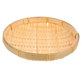 Ciieeo 1Pc Handwoven Bamboo Storage Basket Decorative Fruit Sundries Organizer for Home Kitchen Easy to Clean Stylish Design for Weddings Daily Use