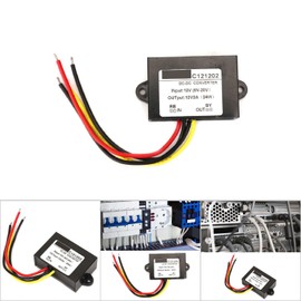 12V Converter, 6‑20V to 12V Step Up Down Converter Boost Voltage Regulator Module for Car Screen Monitor Camera Fan, Travel Adapters (2A)