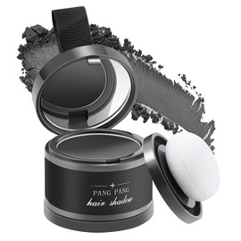 Hairline Shadow polvo para cabello, separación de polvo cabello, polvo de modificación de raíz de cabello, polvo de cobertura dombra para cabello para llenar cosméticos(Negro)