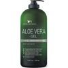 Organic Aloe Vera Gel Infused with Manuka Honey, Stem Cell, and Tea Tree Oil - Natural Raw Moisturizer for Face, Body, and Hair. Soothing and Healing Gel for Sunburn, Acne, and Razor Bumps - 16.9 fl oz