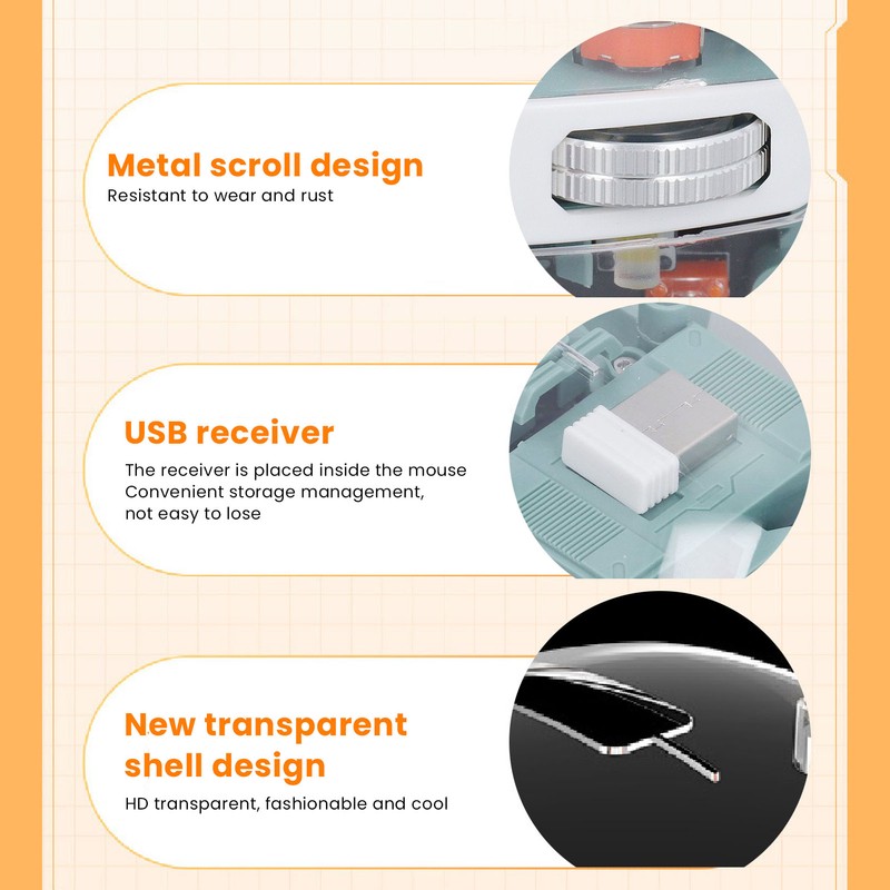 Bluetooth Wireless Mouse BT1 BT2 2.4GHz 3 Mode Silent Adjustable