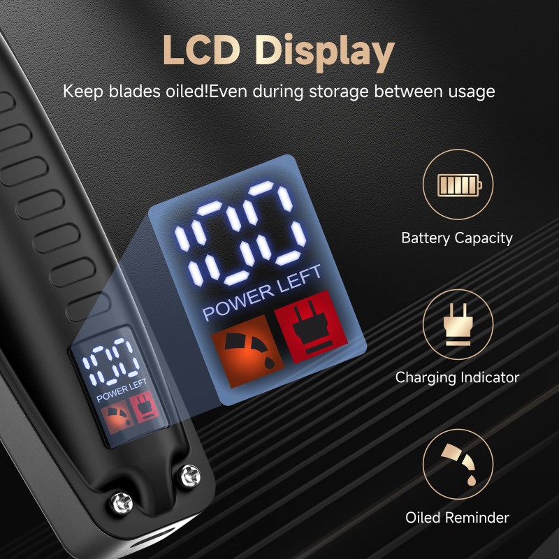 Sejoy Professional Hair Clippers Trimmer Cutting Beard Cordless Barber Shaving