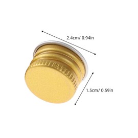 50Pcs Reusable Aluminum Bottle Lids Leak-Proof Threaded Caps for Canning & Storage Multi-Color 0.94 Inch