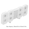3D LED Wall Clock Minimalist White Frame Digital Wall Alarm