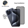 HKKAIS 2-2 Pack Privacy Screen Protector Designed For IPhone15 Pro