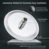 Rainfall Shower Head,8" Round Stainless Steel Rain Shower Heads with