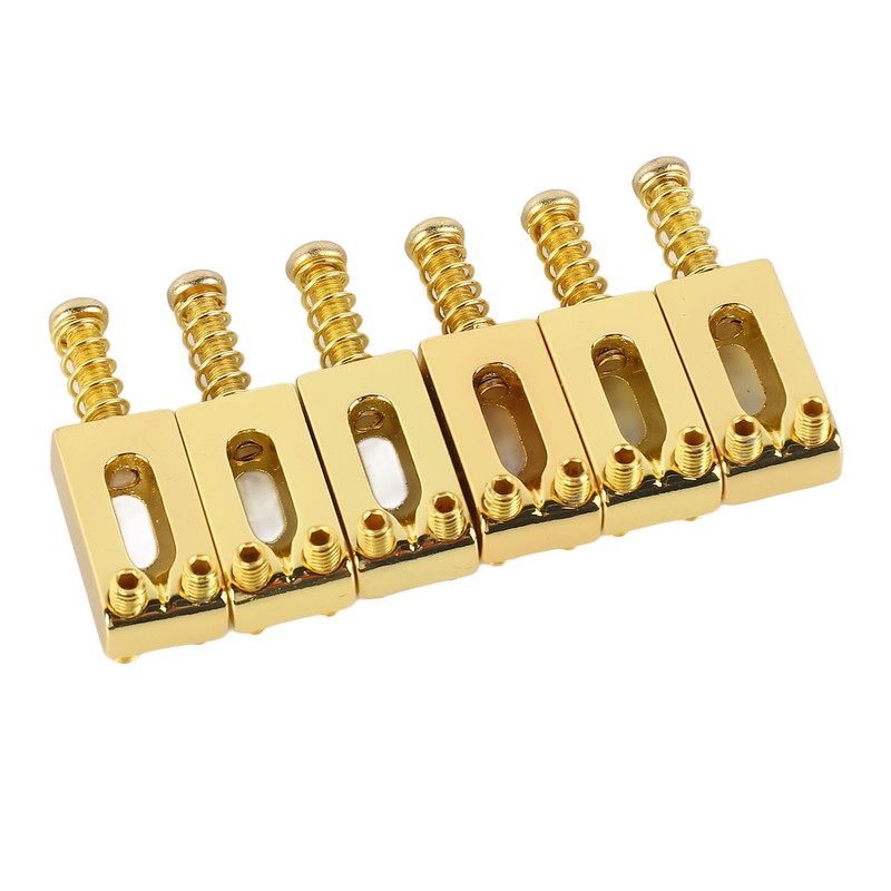 6 Pcs Electric Guitar Bridge Saddle Standard Zinc Alloy Guitar