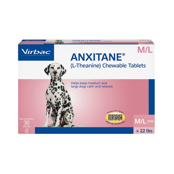 ANXITANE® Chewable Tablets, Medium/Large Dog, 100 mg, 30 Count