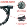 Master Lock Motorbike Cable Lock [Key] [1.2 m Cable -
