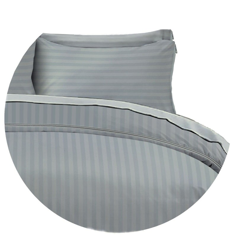 AAHO IT'S ALL ABOUT HOME Striped Duvet Cover Set with