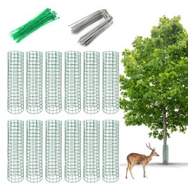 UCandy 6 Pack Plant Protector from Animals,17'' x 13'' Metal Wire Mesh Garden Plant Cages for Outdoor Gardening,Rabbits Chickens Ducks, for Vegetables, Flowers, Shrubs, Plant Protectors from Deer