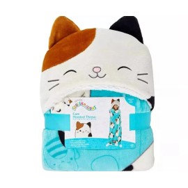 CAT Squishmallows Hooded Throw Cam Cat 2 40" x 50" Soft Sherpa
