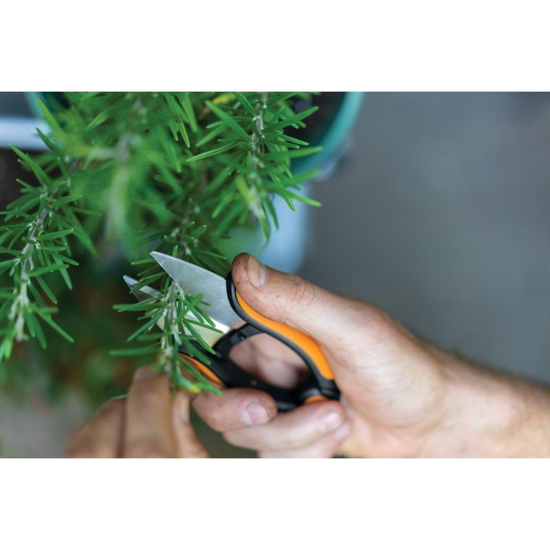 Fiskars Herb Garden Scissors, 5" Garden Shears, Handheld Herb Snips