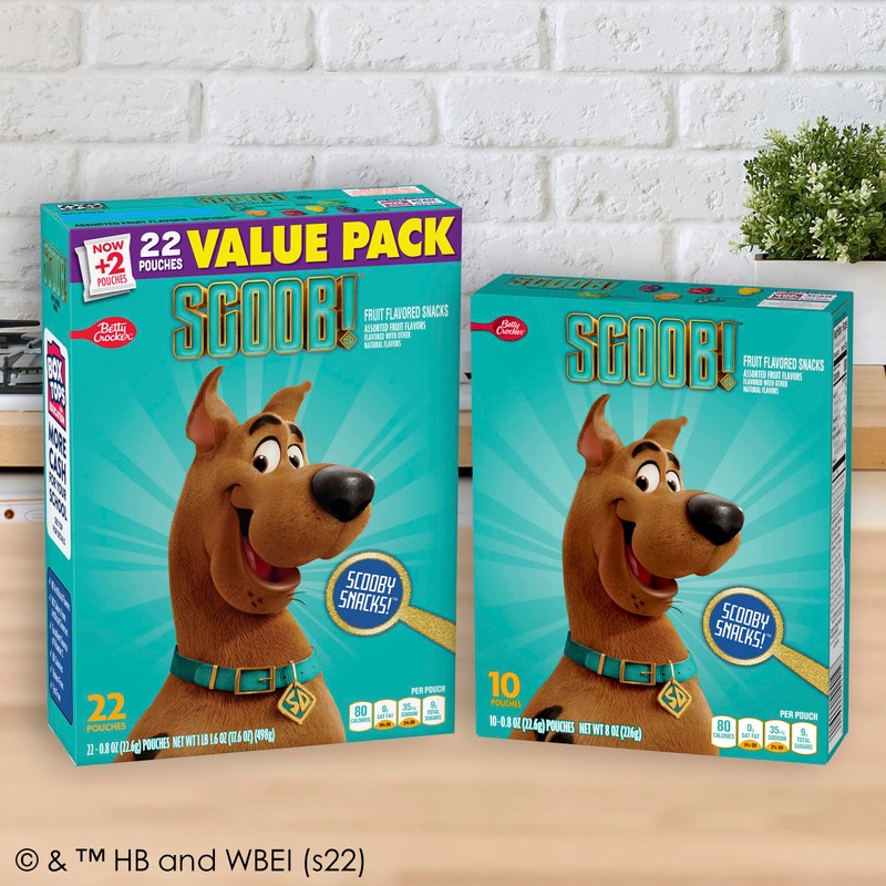 Scooby-Doo Fruit Flavored Snacks, Gluten Free, Kids Snacks, Value Pack,
