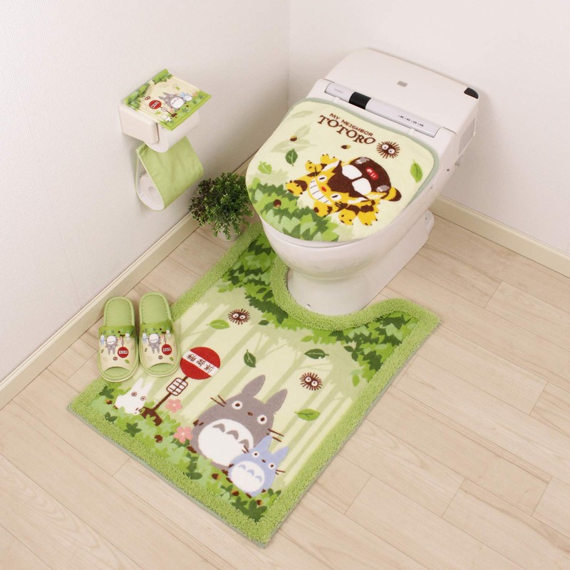 Senko 37147 My Neighbor Totoro Nakama Long Toilet Mat, Approx.