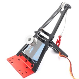 HOPLEX RC Winch Double Stent Rescue Set Truck Tow Crane Arm Wrecker Kit with RC Servo Winch for 1/10 RC Crawler and Trailer SCX10 TRX4 Capra LCG Chassis DIY Build Updates