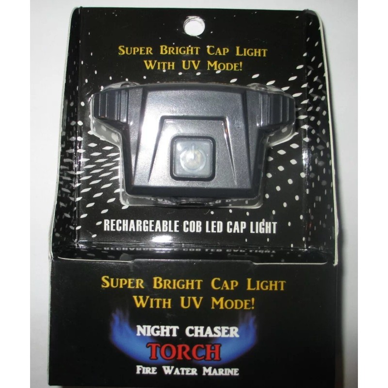 FIRE WATER MARINE COB LED CAP LIGHT WITH UV BLACK