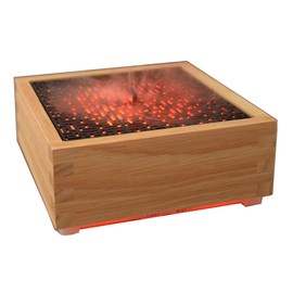 Zen'Arôme - Diffusor Kaori - Luftbefeuchter für ätherische Öle - Ultraschall-Aromatherapie-Vernebler - Elektrische Duftlampe in Naturholz-Design mit LED-Beleuchtung und automatischer Abschaltung