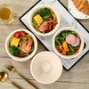 BUCOMTU Pack of 50 500 ml Disposable Paper Bowls, Environmentally