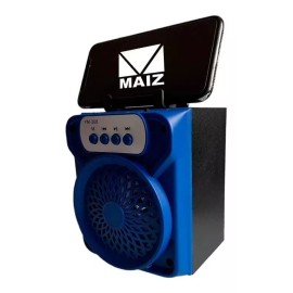 Maíz Bocina Bluetooth Recargable Portatil Radio Fm Usb Luz Led