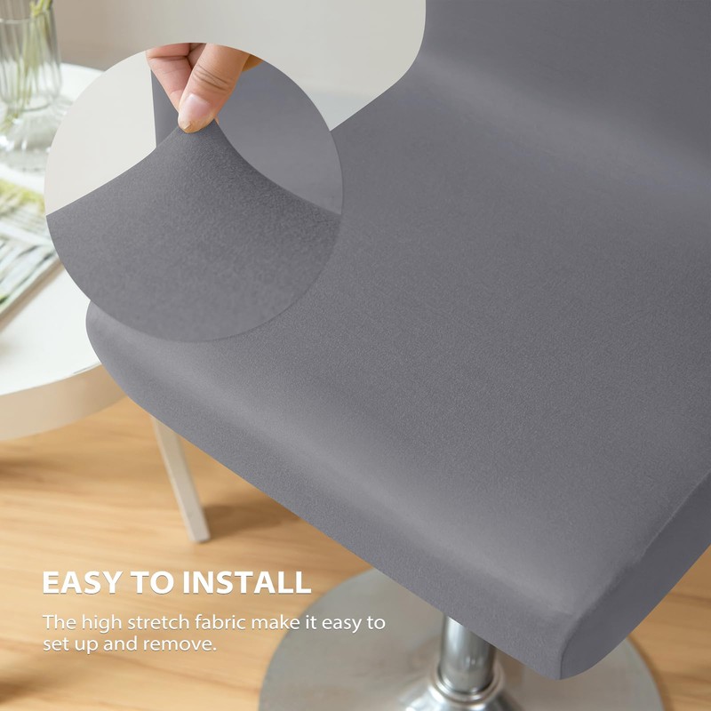 Gollense Bar Stool Covers Set of 4 Stretch Pub Counter