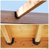 24PCS 2x8 Joist Hanger,Hurricane Ties,Black Powder Coating Joist Brackets for