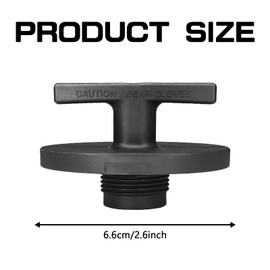 QBOONPT 57180 Oil Filter Plug with Handle, 1.65" x 0.93" Cummins Oil Filter Plug Tool for 2013-2018 Dodge Ram 2500 3500 Diesel 5.9L 6.4L 6.7L, Oil Filter Cap Replacement 05083285AA