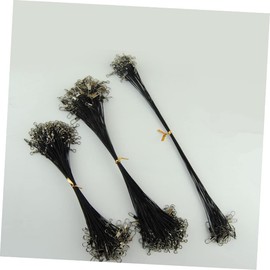 WHAMVOX 50 Pcs Fishing Lure Wear Resistant Steel Wire for Offshore Angling Durable Bite Fishing Main Green Black