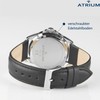 Atrium Mens Ultra Clear Silver Luminous Hands Date Quartz Watch