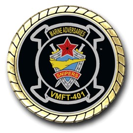 Military Productions VMFT-401 Snipers US Marine Corps Challenge Coin