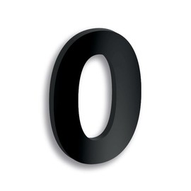 Numeros negro mate para casa - 18cm 7inches - Numeros Residenciales® (Numero 0)