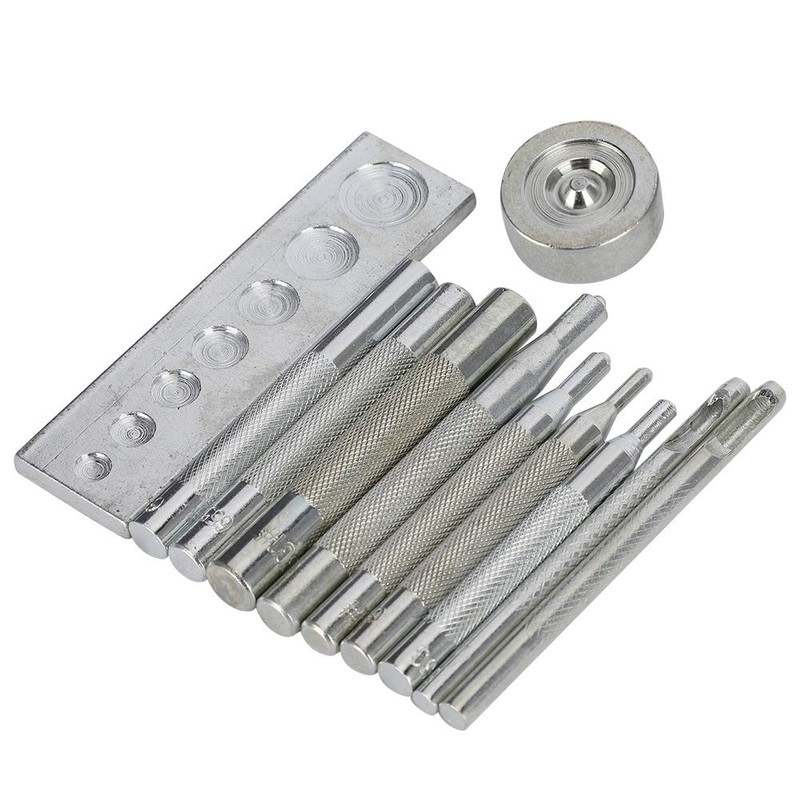 Lybunair Punch Snap Kit Metal Handle Push Button Rivet Setter