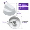 Viоks.pro Rotary Knob Cooker 43 mm Diameter Stove Knob Knob