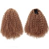 GOTEFERBE Kinky Curly Drawstring Ponytail Golden Blonde Synthetic Afro Curl