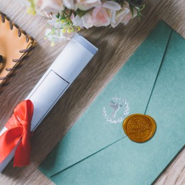 Wax Seal Stamp Set, 200 Pieces Sealing Wax with 1 Tree of Life Seal Stamp, 1 Melting Spoon, 2 Tea Lights, for Vintage Sealing Wax and Letter, Invitations, Package Gift (J)