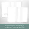 paper&you® Notebook A6+ Lined "Minty Leaves" with 64 Pages, Soft
