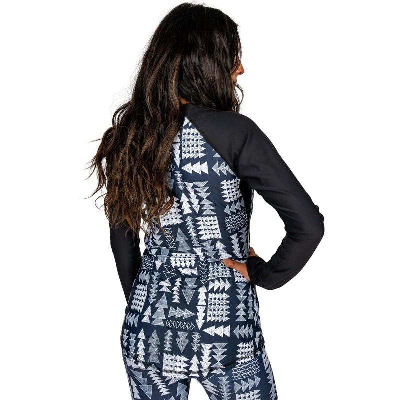 BLACKSTRAP Pinnacle Crew Playera de Capa Base para Mujer (Azul