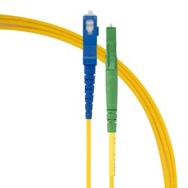 SeKi 5 Meter LWL Glasfaserkabel Simplex LC/APC 8° auf SC/UPC Stecker, 9/125μm OS2 Patchkabel, Lichtwellenleiter LSZH, Gelb, Singlemode