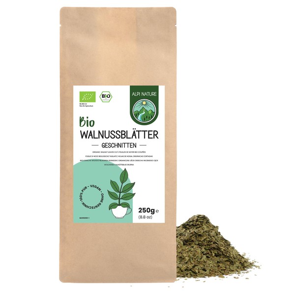 Walnussblättertee BIO 250g von Alpi Nature, Tee lose, bio Walnussblätter
