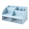 Desktop Organizer with Drawers for Office Supplies – Multi-Compartment Storage