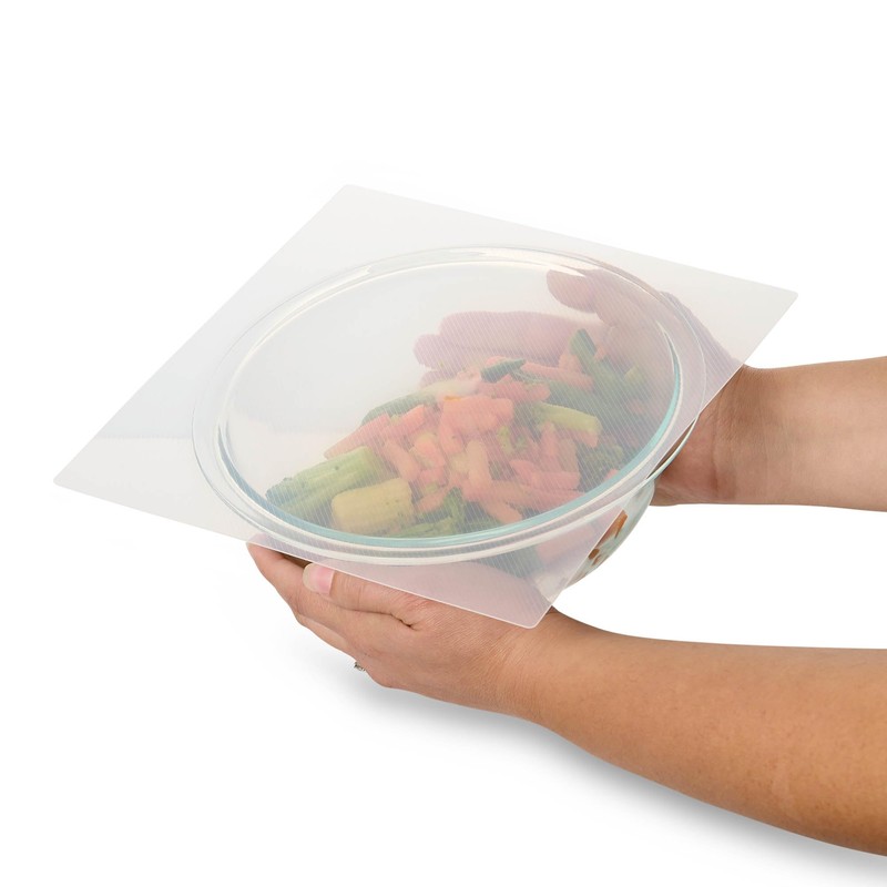 HIC Kitchen Splatter Guards for Microwave, BPA Free, Set of