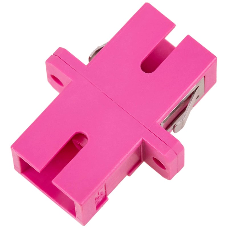 CableMarkt - SC-auf-SC-Rosa-Multimode-OM4-Simplex-Glasfaseradapter