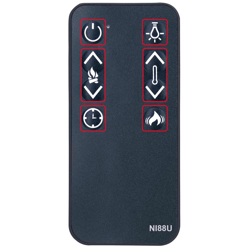 Replacement Remote Control for Real Flame 4099 Electric Fireplace Infrared