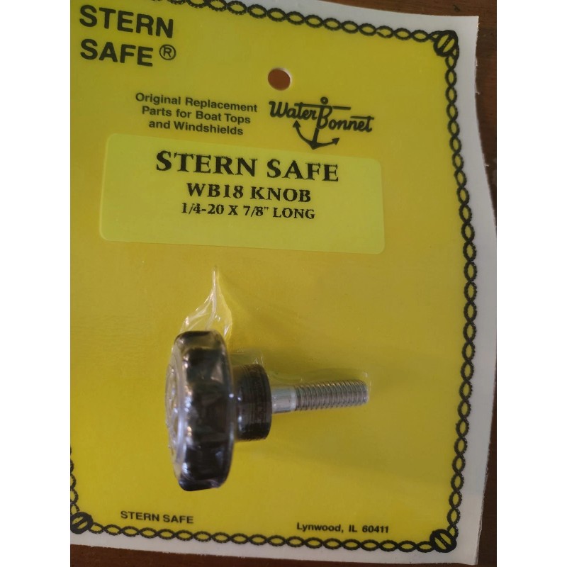 STERN SAFE Water Bonnet Replacement Knob WB-18 For Marine Boat
