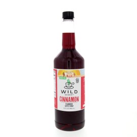 Wild Desert Sugar Free Coffee Syrup - Made with Organic Monk Fruit & Non-GMO Organic Erythritol - Recyclable BPA-Free Plastic Bottle with Pour Top (Quart - 32 Fl Oz, Cinnamon)