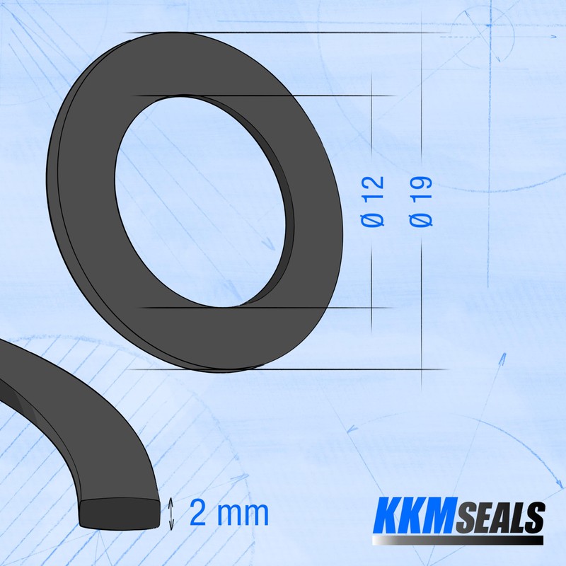 KKMSEALS EPDM Sealing Rings 1/2 Inch - Rubber Rings Seal