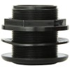 Lifegard Aquatics 1-1/2-Inch FPT x Slip Standard Threaded Bulkhead, Black