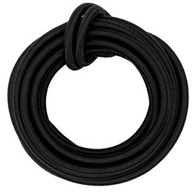 SGT KNOTS Marine Grade Shock Cord - 100% Stretch, Dacron Polyester Bungee for DIY Projects, Tie Downs, Elastic Cord, Commercial Uses | 1/4 x 10ft, Black