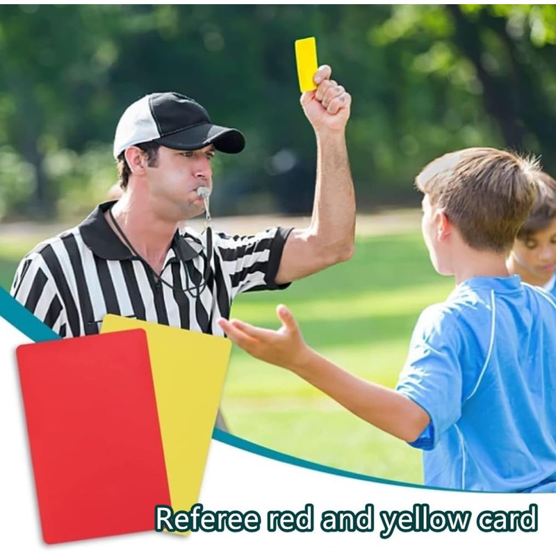 Soccer Referee Card Sets, 4Pcs Football Red and Yellow Cards,Soccer